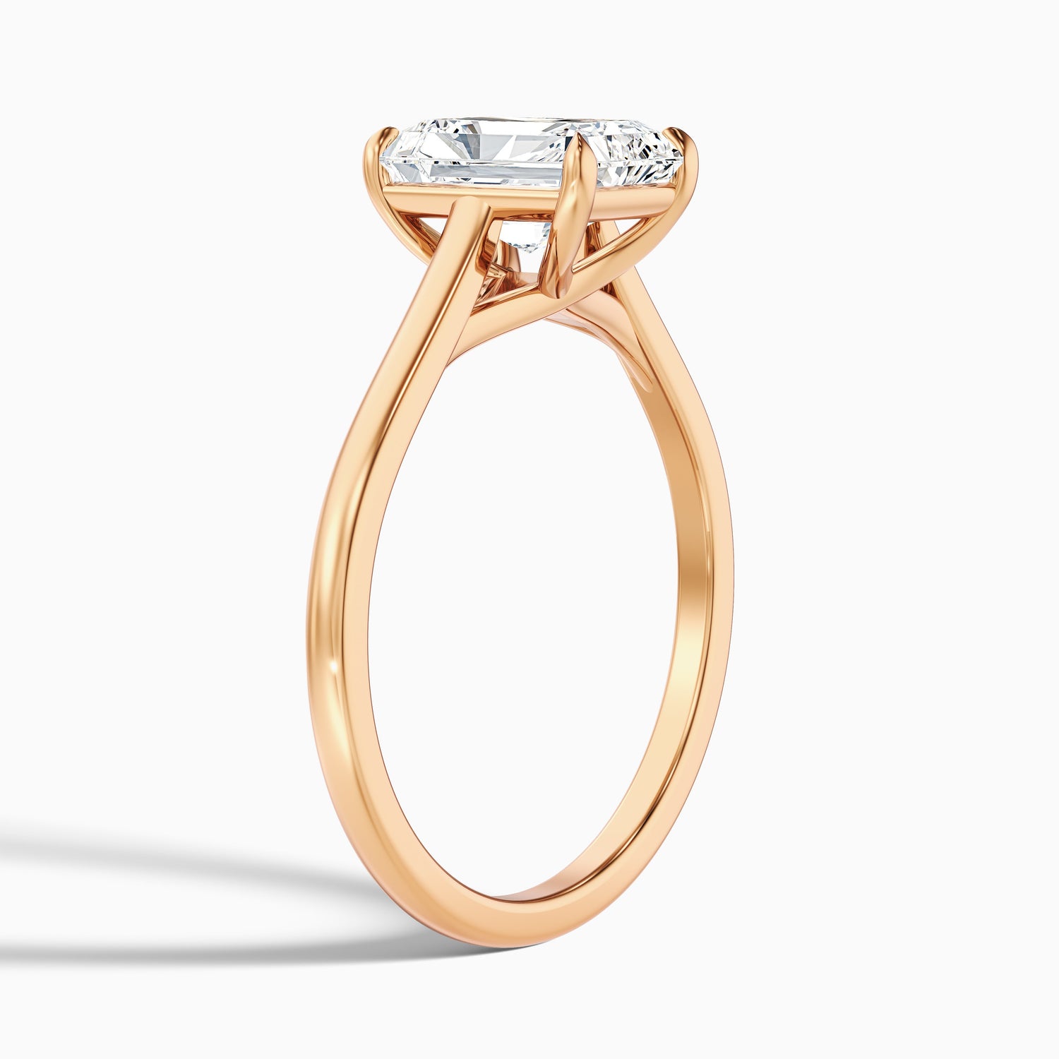 Daisy 2.5 Carat Radiant Cut Solitaire Lab Grown Diamond Ring in Platinum