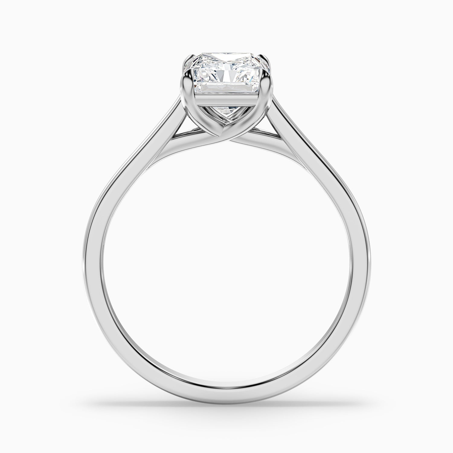 Daisy 2 Carat Radiant Cut Solitaire Lab Grown Diamond Ring in 18k Yellow Gold