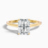 Adel 10 Carat Radiant Cut Solitaire Moissanite Engagement Ring in 10k Yellow Gold  DestGlow