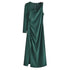 Women Elegant Tint Metal Ornament Asymmetric Dress by Ragazza