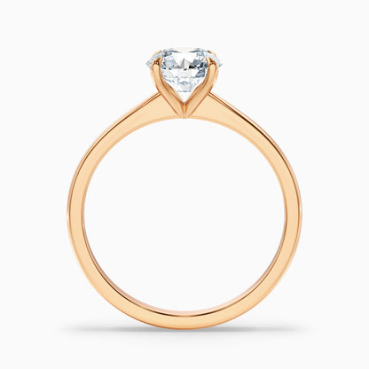 Zoey 1.5 Carat Round Solitaire Moissanite Engagement Ring in 18k White Gold