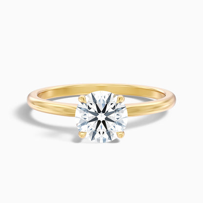 Zoey 5.5 Carat Round Solitaire Moissanite Engagement Ring in 925 Sterling Silver