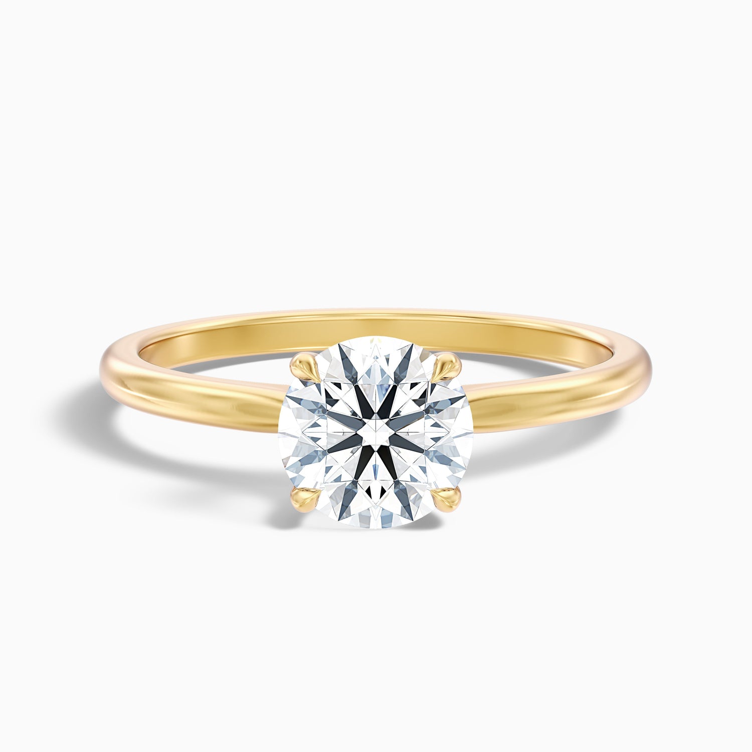Diana 4 Carat Round Solitaire Lab Grown Diamond Ring in Platinum