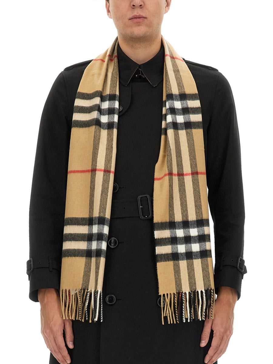 Burberry Men Cashmere Check Scarf by Luosophy