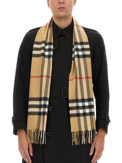 Burberry Men Cashmere Check Scarf by Luosophy