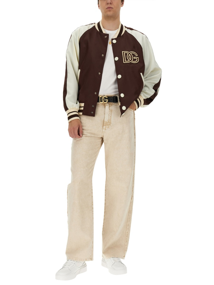 Dolce &amp; Gabbana Men "Bee And Crown" Embroidered T-Shirt