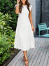 Women Clothing Popular Pinfei Flounced Sleeve Pleating Layered Short Sleeve Large Swing Dress by Ragazza