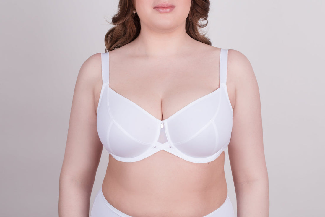 Bra Milavitsa 105910 - Underwired, Triple Segment, Fixed Straps