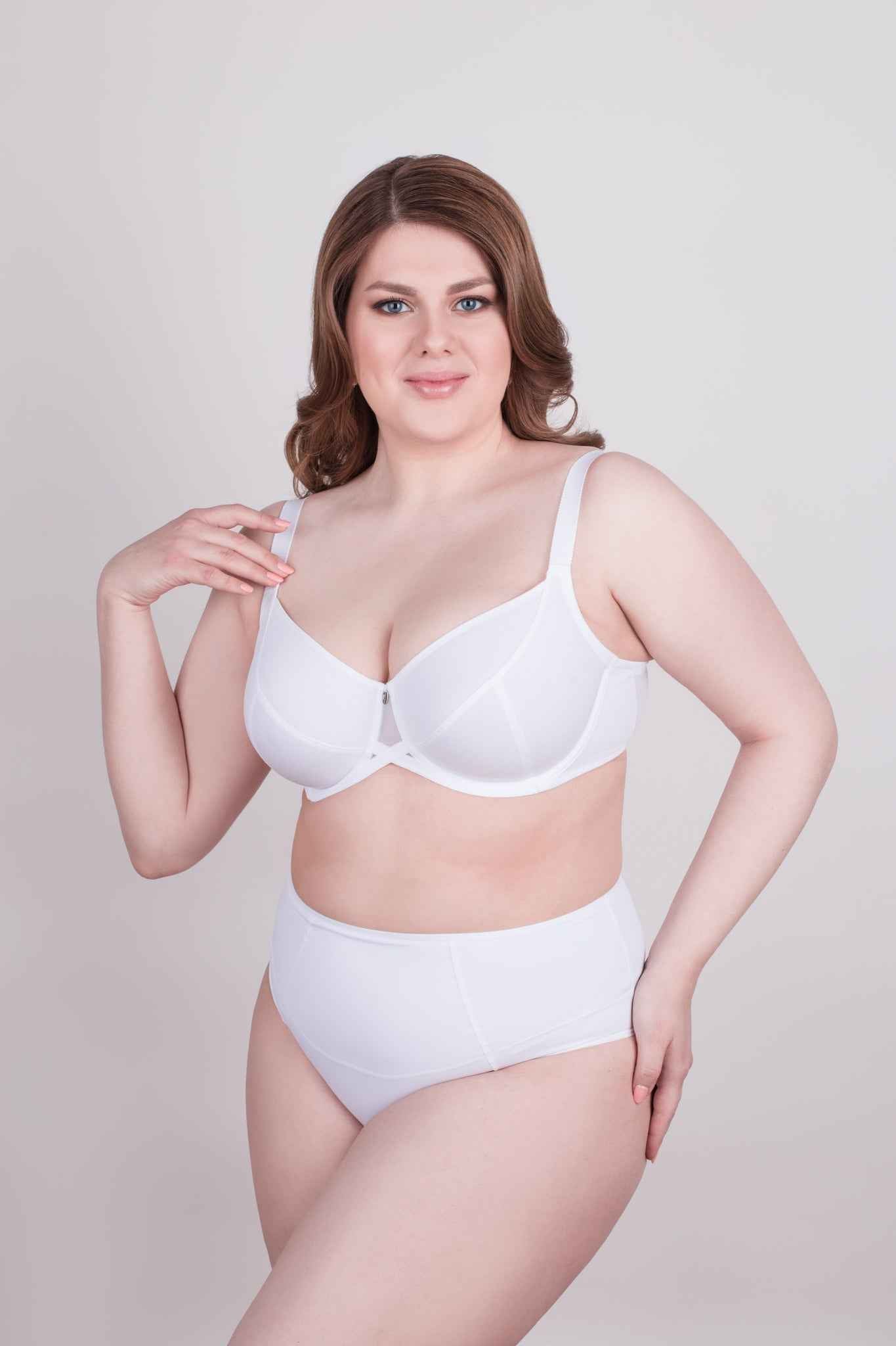 Bra Milavitsa 105910 - Underwired, Triple Segment, Fixed Straps