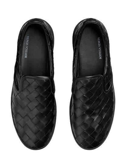 Bottega Veneta Men Sawyer Intrecciato Slip On Sneakers by Luosophy