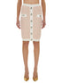 Balmain Women Tweed Midi Skirt by Luosophy