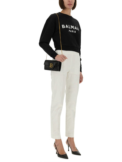 Balmain Women Sweatshirt With Logo Print by Luosophy