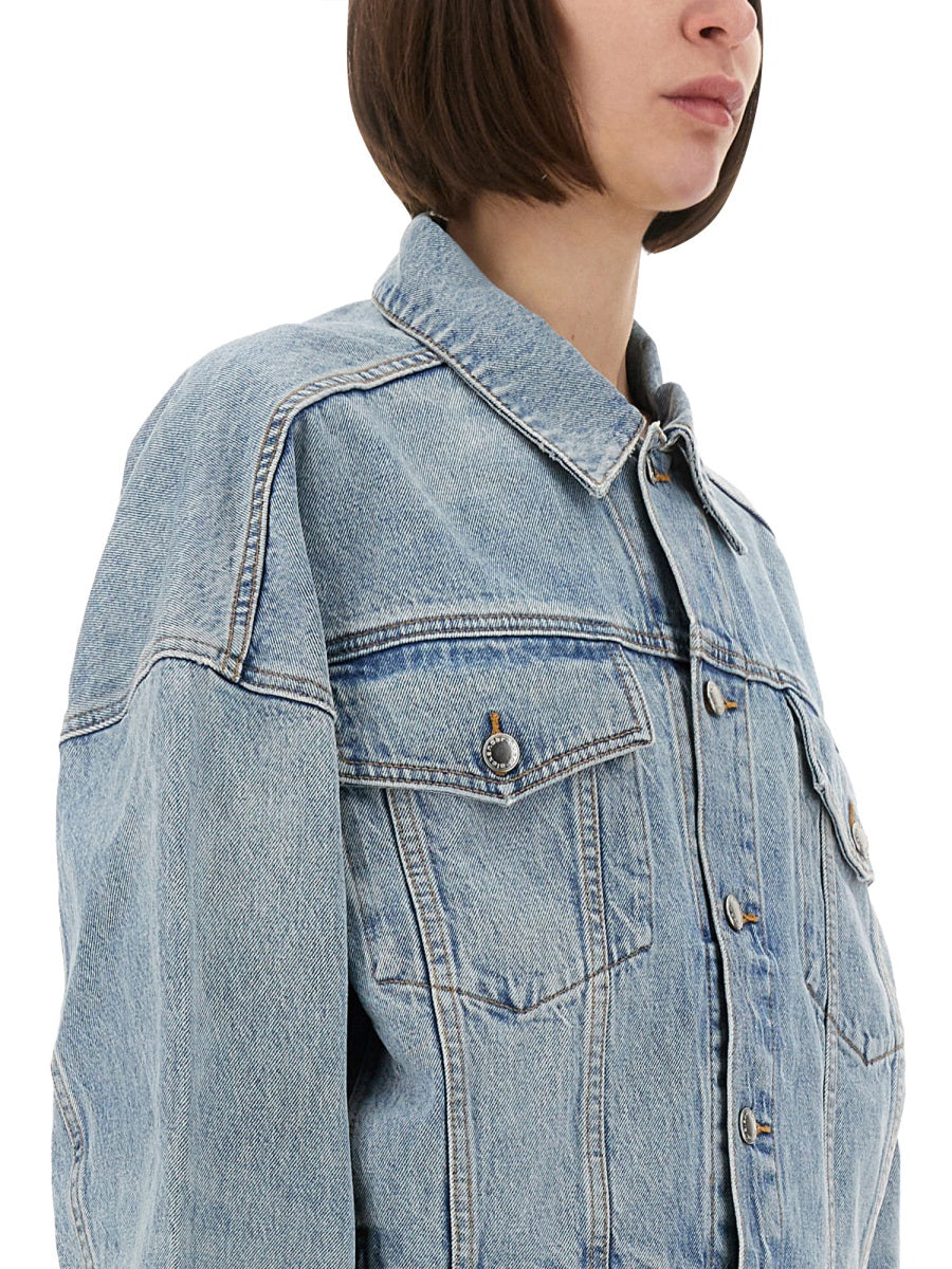 Alexander Wang Women Denim Clip-On Trucker Jacket by Luosophy