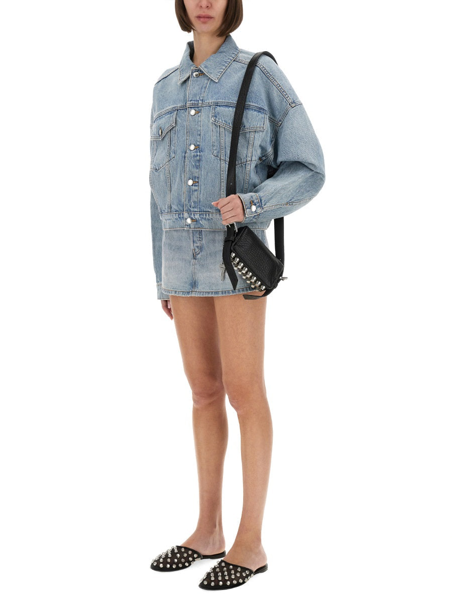 Alexander Wang Women Denim Clip-On Trucker Jacket by Luosophy