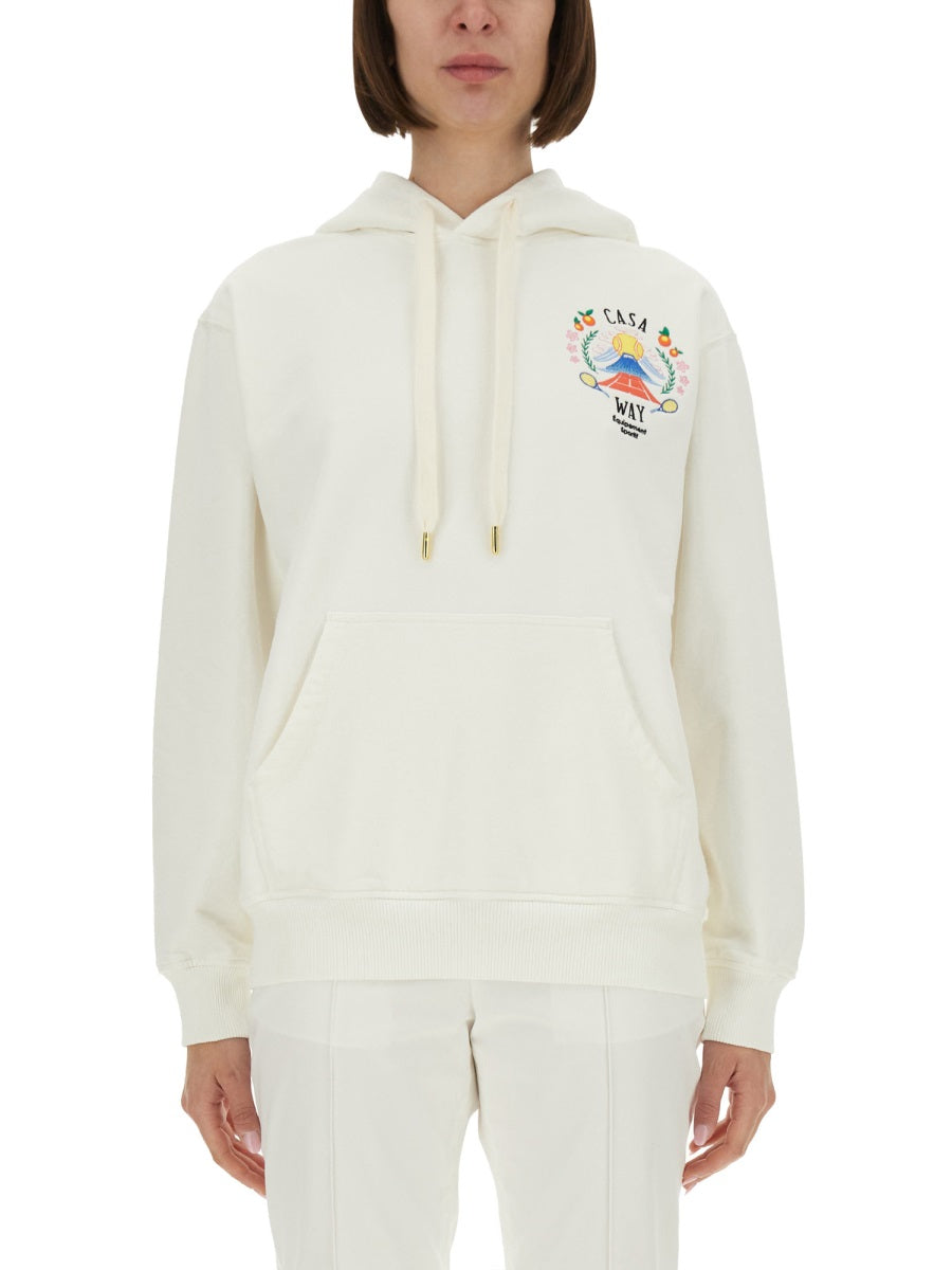 Casablanca Women "Casaway Mountain" Sweatshirt by Luosophy
