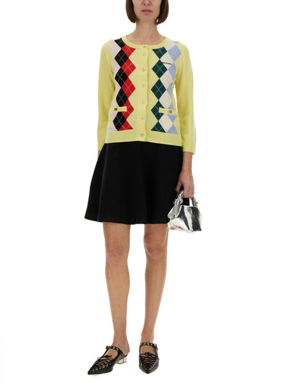 Ganni Women Jacquard Cashmere Cardigan by Luosophy