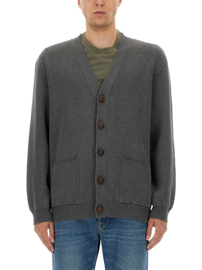 Golden Goose Men Logo Lapel Cardigan