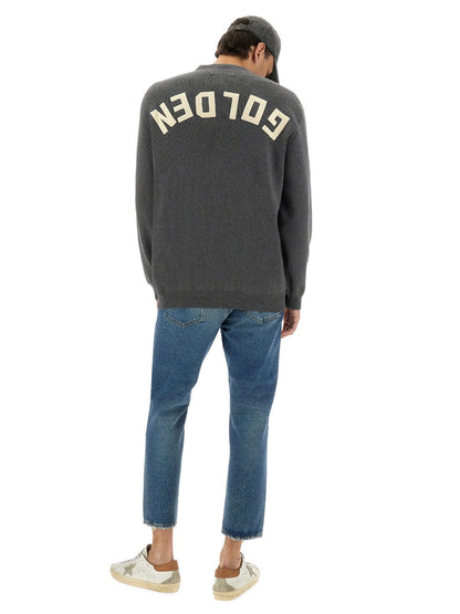 Golden Goose Men Logo Lapel Cardigan