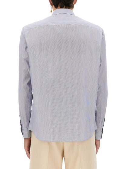 Valentino Men Striped Cotton Shirt by Luosophy