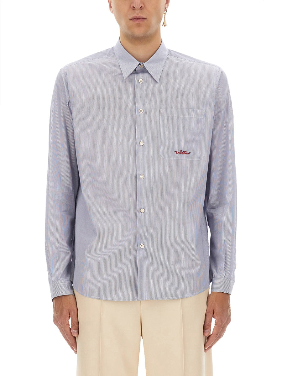 Valentino Men Striped Cotton Shirt by Luosophy