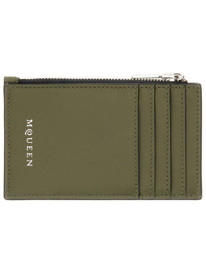 Alexander Mcqueen Men Card Holder "Skull" by Luosophy