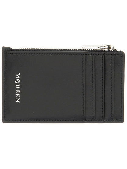 Alexander Mcqueen Men Card Holder "Skull" by Luosophy
