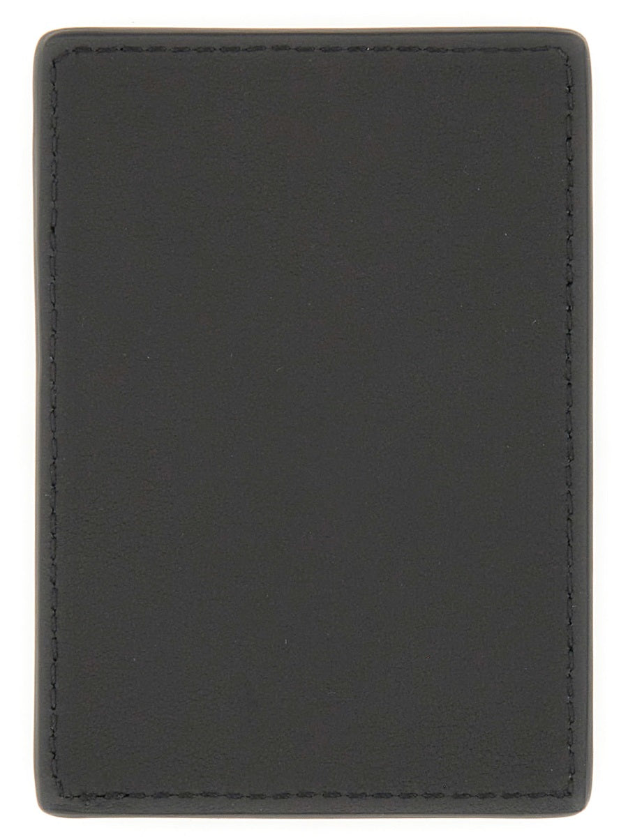 Alexander Mcqueen Men Magnetic Card Holder With Logo by Luosophy