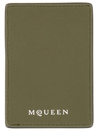 Alexander Mcqueen Men Magnetic Card Holder "Skull" by Luosophy
