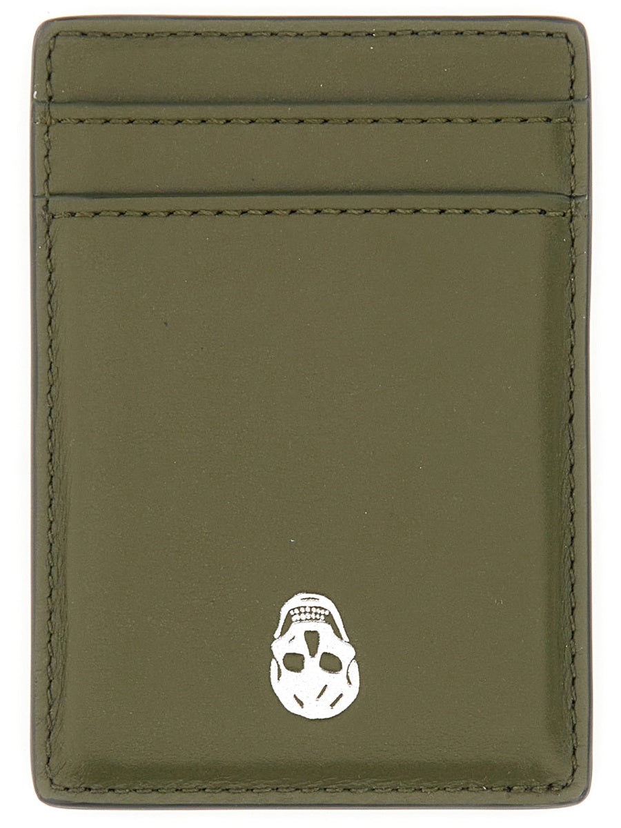 Alexander Mcqueen Men Magnetic Card Holder "Skull" by Luosophy