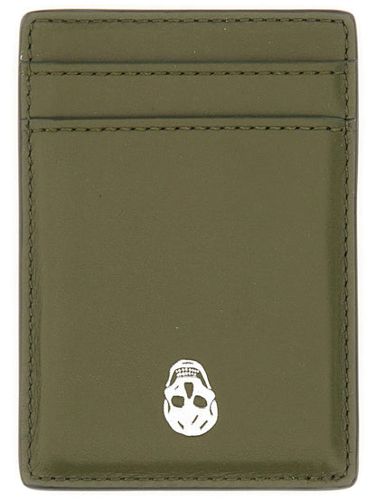Alexander Mcqueen Men Magnetic Card Holder "Skull" by Luosophy