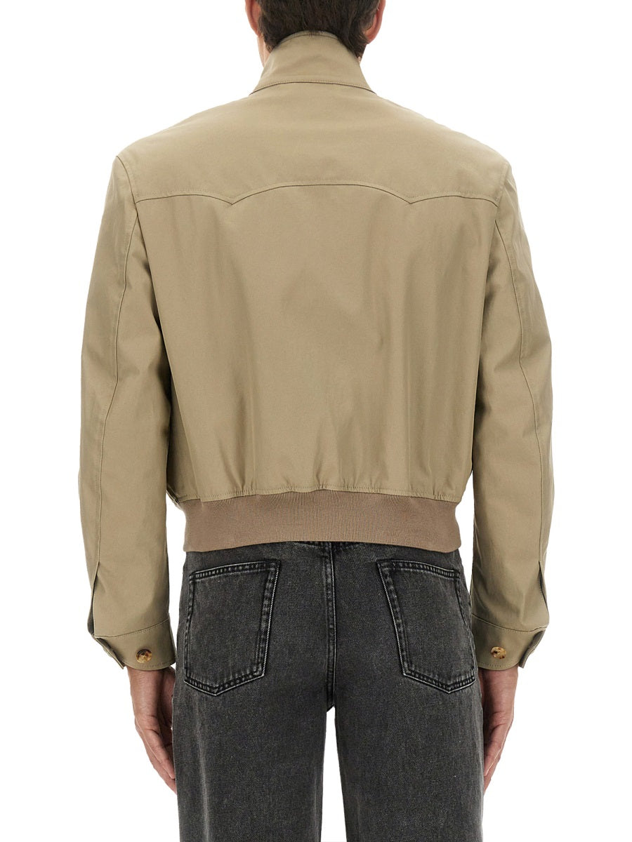 Alexander Mcqueen Men Harrington Cropped Jacket by Luosophy