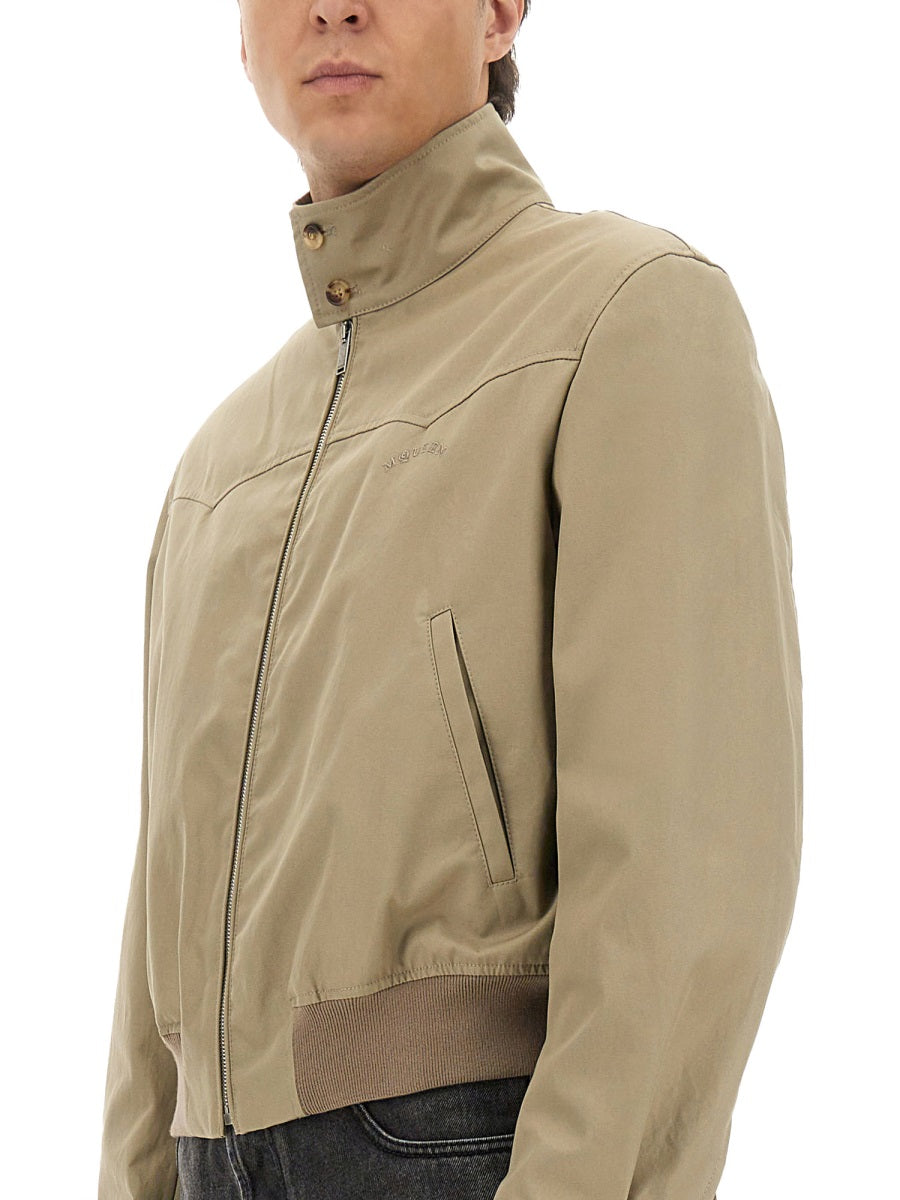 Alexander Mcqueen Men Harrington Cropped Jacket by Luosophy