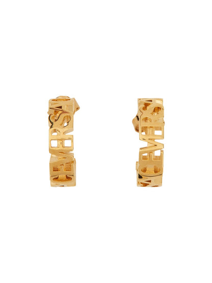 Versace Women Logo Hoop Earrings by Luosophy