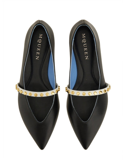 Alexander Mcqueen Women Leather Ballerina by Luosophy