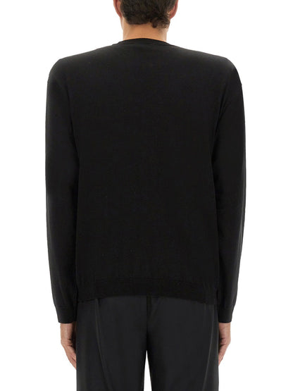 Moschino Men Wool And Silk Pullover by Luosophy