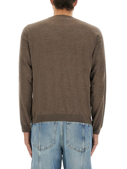 Moschino Men Wool And Silk Pullover by Luosophy