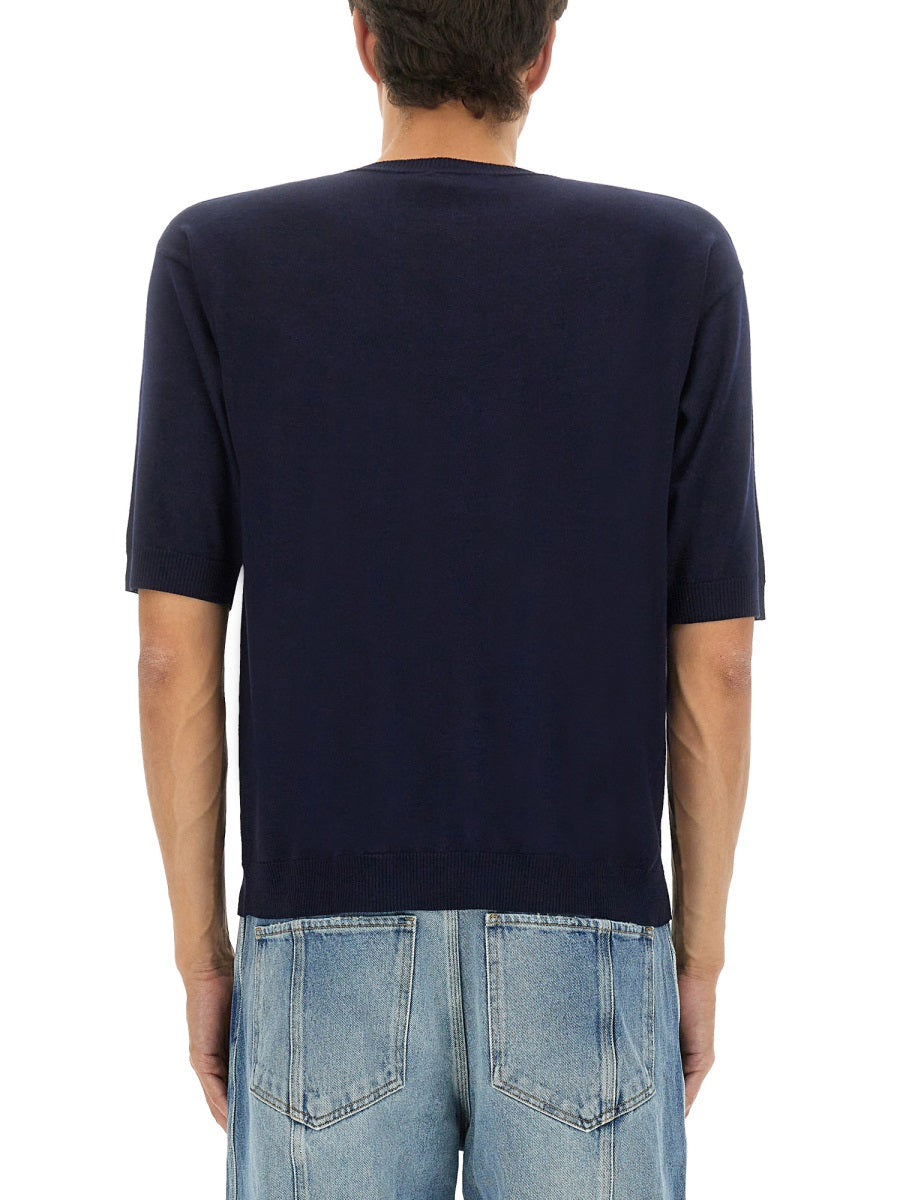 Moschino Men Wool And Silk Sweater by Luosophy