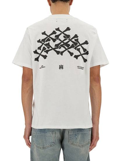 Amiri Men Bones Stacked Print T-Shirt