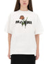 Marni Women White Cotton T-Shirt With Tulip Print by Luosophy