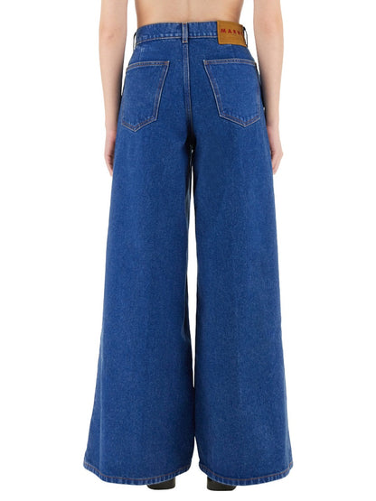 Marni Women Denim Wide Leg Jeans by Luosophy