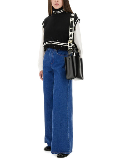 Marni Women Denim Wide Leg Jeans by Luosophy