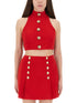 Balmain Women Wool Crop Top by Luosophy