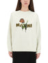 Marni Women White Cotton Sweatshirt With Tulip Print by Luosophy