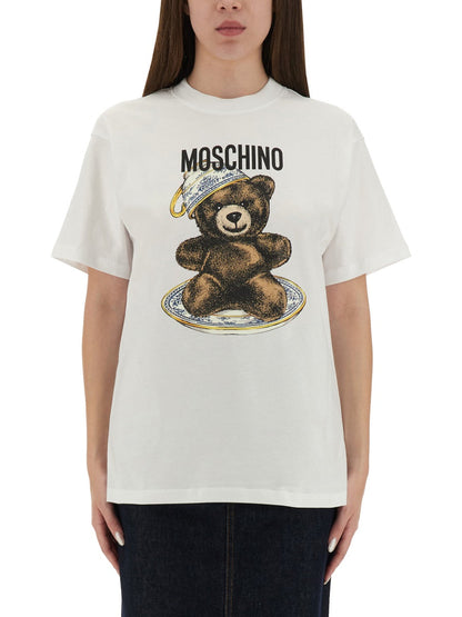 Moschino Women T-Shirt With "Teddy" Print by Luosophy