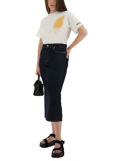Moschino Women T-Shirt "Too Much Irony!" by Luosophy