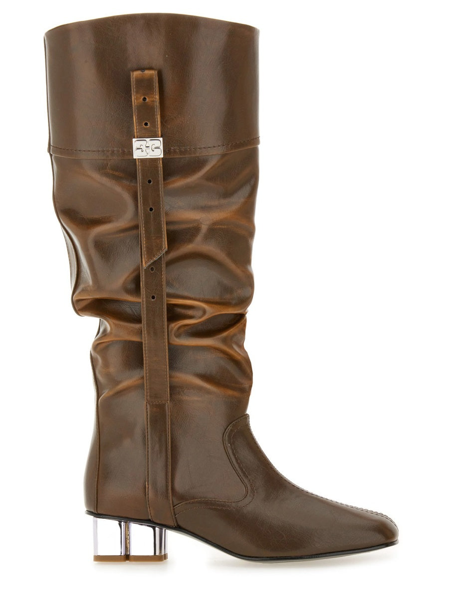 Ganni Women Slouchy Boot "Butterfly" by Luosophy