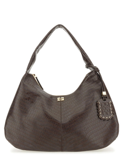 Ganni Women Hobo Bag "Croco Xxl" by Luosophy