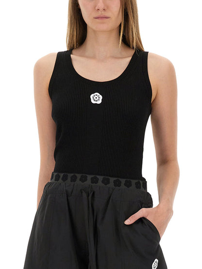 Kenzo Women Tank Top With Embroidery "Boke Flower 2.0" by Luosophy