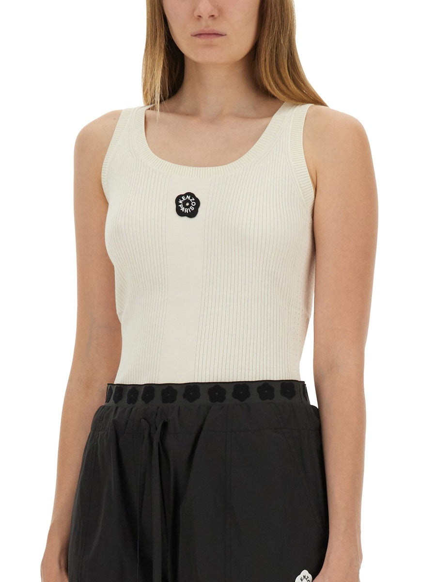 Kenzo Women Tank Top With Embroidery "Boke Flower 2.0" by Luosophy
