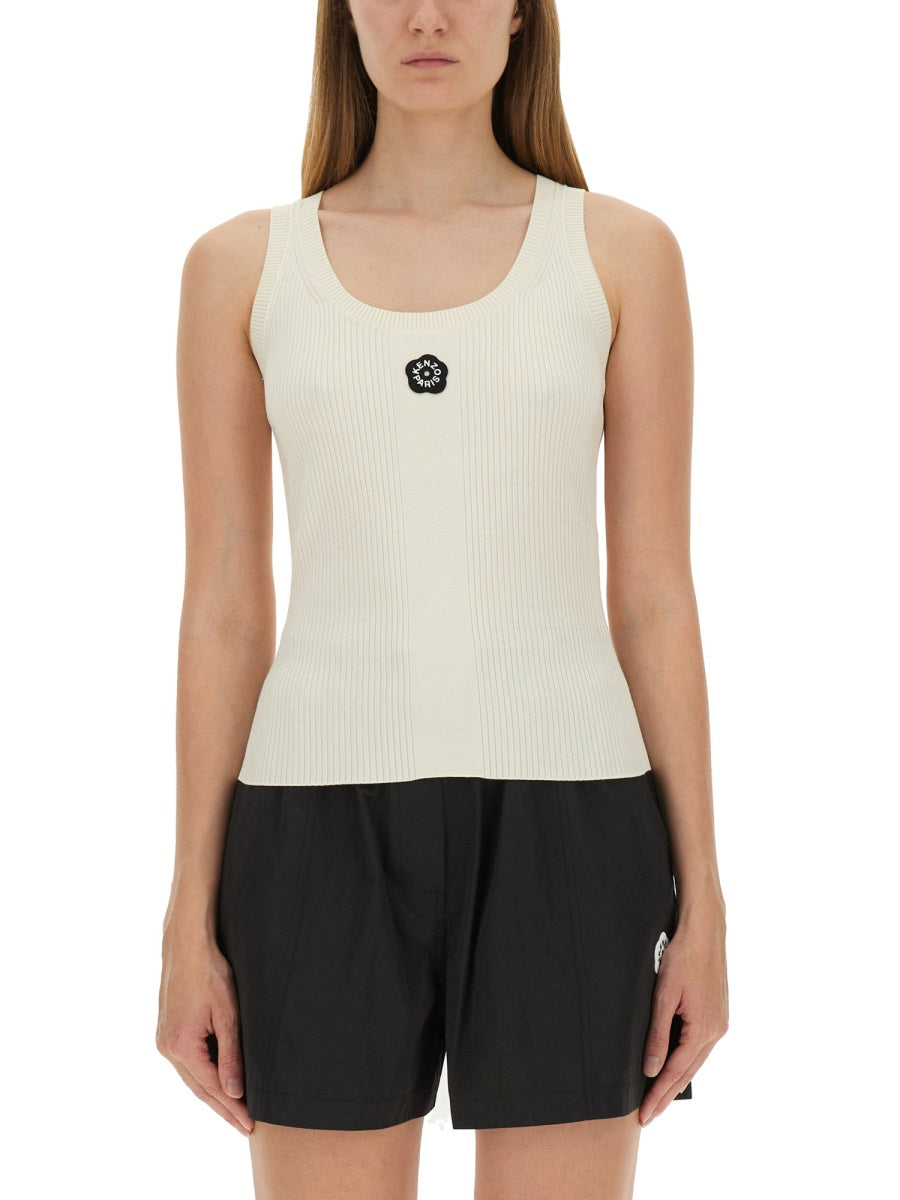 Kenzo Women Tank Top With Embroidery "Boke Flower 2.0" by Luosophy